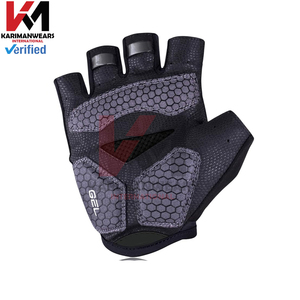 Guantes de ciclismo para hombre y mujer, antideslizantes, con amortiguación, ligeros, de medio dedo, transpirables - Product Image 3