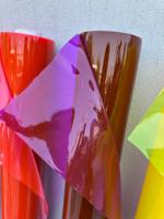 Rouleau de film protecteur en PVC translucide teinté vibrant |   Feuilles et sacs d'emballage en vinyle rigide coloré imperméables |   Polymère Premium