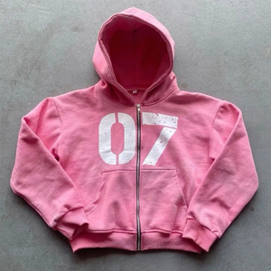 Sudadera con Capucha Corta de Felpa de Algodón de Alta Calidad con Estampado Bordado, Peso Pesado 400GSM 500GSM 600GSM, Casual de Invierno para Hombre - Product Image 2