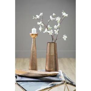 แจกันตั้งพื้นทำจากโลหะสีทองหรูหราสำหรับการจัดแสดงเหตุการณ์ของตกแต่งบ้านที่หรูหราและแนวคิดการจัดดอกไม้หรือการตกแต่งที่สร้างสรรค์ - Product Image 2