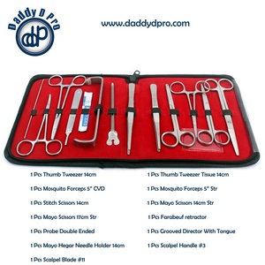 Bán buôn bóc tách Kit Set thép không gỉ A + lớp tiên tiến phòng thí nghiệm bóc tách Bộ dụng cụ dụng cụ phẫu thuật bởi Daddy D Pro CE ISO - Product Image 2