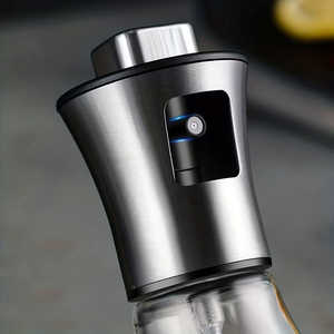 Botella de Spray para Aceite de Gran Capacidad, de Acero Inoxidable 304 y Vidrio, Libre de BPA, Forma Cilíndrica, para Cocina, Barbacoa, Asado, Spray Presurizado - Product Image 4