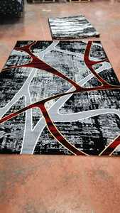 Tapis Adiva en polyester, tissé à la machine, moderne, en polypropylène, tapis turc, tapis de haute qualité, poils abstraits, pour la maison - Product Image 2