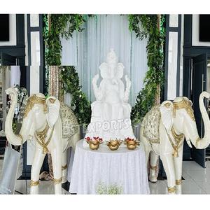 การตกแต่งทางเข้าที่อบอุ่นทันสมัยพร้อมพระพิฆเนศสำหรับงานเลี้ยงภาคใต้รูปปั้นพระพิฆเนศไฟเบอร์กลาสน้ำหนักเบาสำหรับงานแต่งงาน - Product Image 1