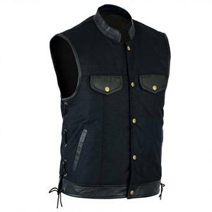 เสื้อกั๊กนักขี่มอเตอร์ไซค์แบบสตรีทพร้อมเสื้อกั๊กสิ่งทอเสื้อนักแข่งรถมอเตอร์ไซต์ระบายอากาศได้ดีทนทานสำหรับฤดูร้อน - Product Image 1