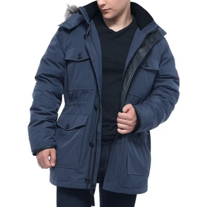 OEM Lightweight Plus Size Buy Men High Quality 100% Polyester Windproof <b>Parka</b> Jackets With Custom Logo - Product Image 6