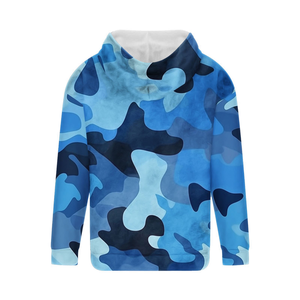 OEM diseño de logotipo personalizado de ajuste regular de los hombres 100% de algodón de lana de camuflaje sudaderas con capucha con todo gráfico personalizado impreso - Product Image 2