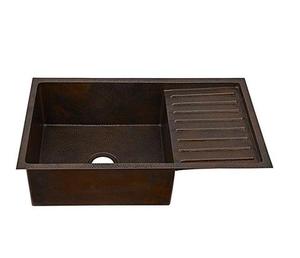 Évier en cuivre au design martelé de qualité supérieure, bassin design fait à la main, évier de cuisine en cuivre classique et élégant en gros - Product Image 6