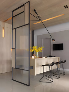 Premium Room <b>Divider</b> Partition Wall Folding Stainless Steel Privacy <b>Screen</b> with PVD Gold Finish for Home <b>Office</b> and Restaurant - Product Image 3