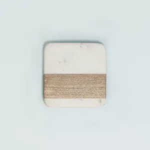 <b>Wooden</b> Coasters Natural Finished Acacia Wood High Quality Coasters Set Tableware <b>Table</b> Decor <b>Mats</b> and Pads Tea Coaster for Home - Product Image 6