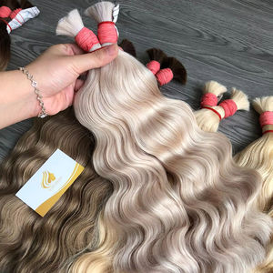 Haute Qualité 100% Non Transformés Vierge Remy Extensions De Cheveux Humains En Vrac Vague Cheveux Bundles Usine En Gros - Product Image 1
