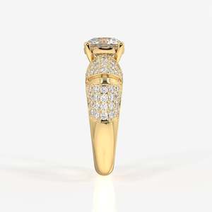Bagues en argent sterling avec diamant moissanite taille ronde – Élégantes et luxueuses - Product Image 4