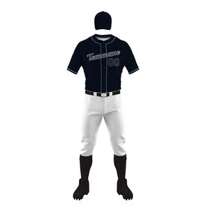 2025 uniforme de béisbol deportivo informal personalizado mejor calidad logotipo personalizado diseño impreso nuevos uniformes de béisbol servicio OEM - Product Image 2