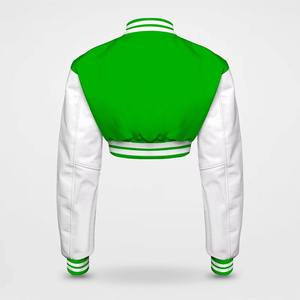 OEM personalizado transpirable mujeres motocicleta Varsity chaqueta invierno acolchado estilo universitario cuero genuino mangas Casual Universidad - Product Image 5
