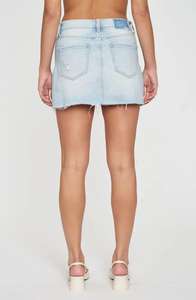 Mini jupe personnalisée en gros femmes sexy femmes à la mode été coton denim lavé à chaud grande taille XS style décontracté imprimé - Product Image 3