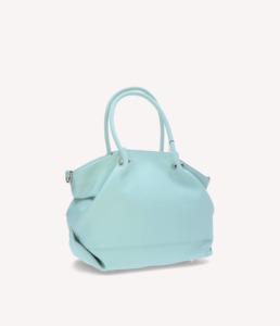 Sac à main vintage en cuir turquoise pour femme, sac à bandoulière souple et décontracté, sac à main convertible, sac à bandoulière, sac fourre-tout bleu menthe, cuir véritable, tendance - Product Image 6