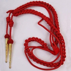 Uniforme de cérémonie Aiguillette argentée de haute qualité Cordons d'épaule tressés Équipement de défense personnelle - Product Image 4