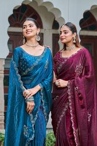 ผ้าไหมมานิปุรีแบบใหม่สำหรับงานเทศกาล ชุดส่าหรีสำหรับงานเลี้ยงอย่างเป็นทางการ ใส่ได้ทุกฤดู - Product Image 4