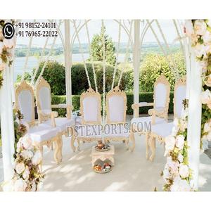 Decoración de Boda contemporánea, diseño de sillas Mandap, conjunto de sillas Mandap DE BODA moderna, impresionante decoración Mandap, juego de sillas de asientos bajos - Product Image 1