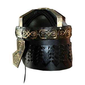 Casco Vikingo Artesanal Listo para la Batalla con Botón de Presión para Armadura de Batalla, Acero 18G y Cota de Malla, Casco Nórdico OEM - Product Image 4
