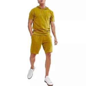 Ensemble deux pièces pour homme d'été, t-shirt décontracté et short, ensemble de survêtement sportif pour homme, survêtement à manches courtes tendance - Product Image 1