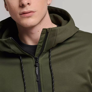 Venta al por Mayor a Bajo Precio, Chaqueta Unisex de Lona de Alta Calidad con Cuello Alto, Revestimiento Frontal Impermeable, Cortavientos, Transpirable y Ecológica para Invierno - Product Image 4