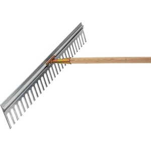 Rastrillo de Aluminio Galvanizado con 28 Dientes, Ancho de Trabajo de 750 mm, Longitud de Diente de 80 mm, Herramienta Manual de Jardín Sin Mango FLORA - Product Image 1