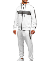 Survêtements d'entraînement athlétiques unisexes d'hiver de haute qualité, grande taille, couleur unie, logo personnalisé, respirants, coupe-vent, écologiques