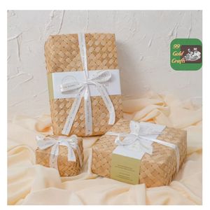 Boîte cadeau élégante en bambou pour mariage, design personnalisé, emballage souvenir, fabriquée au Vietnam - Product Image 4