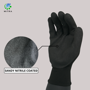 Gants de travail enduits de nitrile sableux - Gants de sécurité haute adhérence résistants à l'huile pour la construction et la mécanique - Vente en gros - Product Image 5