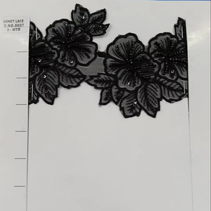 Exquisito colorido floral bordado encaje ajuste estilo de lujo patrones detallados vestidos de novia DIY artesanía proyectos Alta Costura moda - Product Image 1