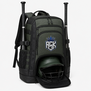 Bolsa de béisbol personalizada para equipos con material resistente, amplio espacio de almacenamiento, colores personalizados, logotipos y opciones de transporte cómodas. - Product Image 1