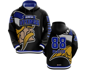 Support Your Favourt Team Sudadera con capucha Ropa deportiva Sublimación Sudaderas con capucha Poliéster Fleece Low Moq Calidad superior Impreso HEBOLDIMPEX - Product Image 4