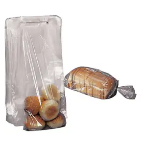 越南汉柏制造商工厂价格食品级小门袋LDPE食品包装塑料面包包装，提供OEM服务