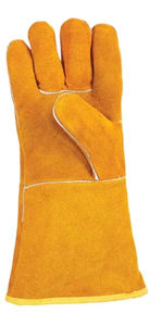 ถุงมือเชื่อมหนังแบบพรีเมี่ยมถุงมือทำงานหนังวัว - Product Image 3