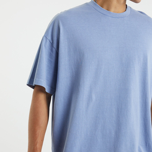 Camiseta extragrande de gran tamaño para hombre con diseño impreso y logotipo personalizado, Camiseta de algodón de alta calidad lisa con hombros caídos, holgada, de talla grande - Product Image 4