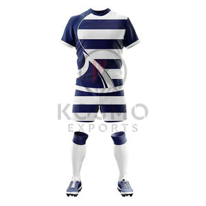 Nouvel ensemble de rugby unisexe sublimé, maillot et short imprimés, respirant, antibactérien, séchage rapide, vente en gros - Product Image 3
