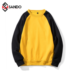 OEM Logo personnalisé Sweatshirts à capuche d'hiver en coton et polyester épais pour hommes, sweatshirts à col rond, polaire unisexe épaisse et unie pour tous - Product Image 3