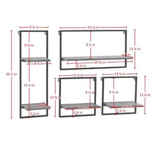 Luxury Metal Wood Floating Wall <b>Shelves</b> Wall Mounted Storage <b>Shelf</b> for Home Hotels Living Room Kitchen Decor Made in India 2023 - Product Image 4