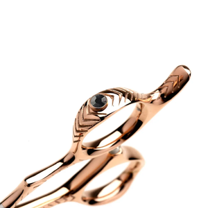 Tijeras de Peluquería Profesionales Rectas para Diestros con Mango de Diseño Dorado y Hoja de Acero Inoxidable, Herramientas para Cortar el Cabello - Product Image 3