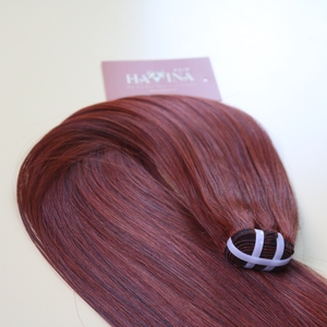 Vente en gros Super vente 100% vietnamien Super Double dessiné brut vierge faisceaux de cheveux humains os droit Remy cheveux de couleur brune - Product Image 6