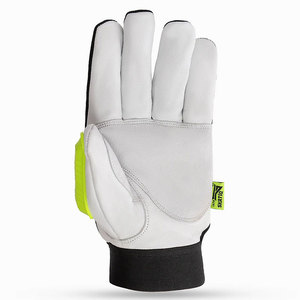 Skatiq Guantes de Seguridad Originales, Guantes de Impacto de Palma de Piel de Cabra con Espalda de Licra, Forro de Nailon de Doble Palma para Soldadura de Construcción - Product Image 3