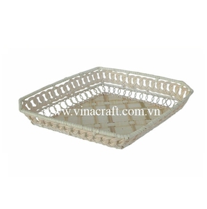 Cesta de almacenamiento de bambú rectangular Natural 100% del principal exportador, organizador de cocina para el hogar, venta al por mayor de Vietnam - Product Image 1