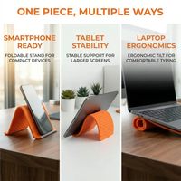 Soporte Plegable Minimalista de Silicona Suave para Teléfono Celular, Soporte Portátil Creativo y Flexible para Escritorio, Universal para Laptop, Móvil y Automóvil