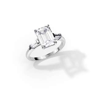 Anillo de Diamantes IGI para Mujer, Certificado, 3 Quilates, Corte Brillante Redondo, Diamante Cultivado en Laboratorio, Anillo de Compromiso Clásico, Oro Sólido de 14K, Anillo Halo - Product Image 1