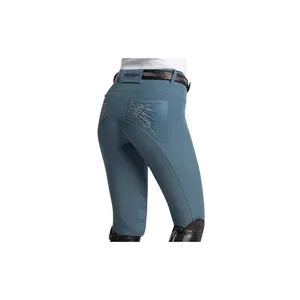 Pantalones de asiento de nailon completo de nuevo diseño para montar, precio al por mayor, venta al por mayor, mallas ecuestres, exportador, pantalones de montar a caballo - Product Image 1