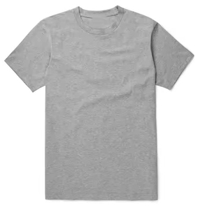 เสื้อยืดคอกลมสำหรับผู้ชายเสื้อ100% ผ้าฝ้ายถักแบบลำลองปรับแต่งได้ - Product Image 3