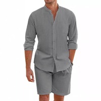 Ensemble de t-shirts décontractés pour hommes Hamza Badges en polyester/coton, respirant, séchage rapide, tissu tricoté, imprimé numérique, uni, été, OEM