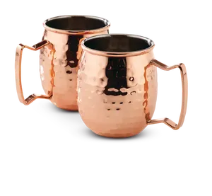 Tasse en cuivre de qualité supérieure Tasse en cuivre à double vide personnalisée de haute qualité de l'exportateur indien - Product Image 4