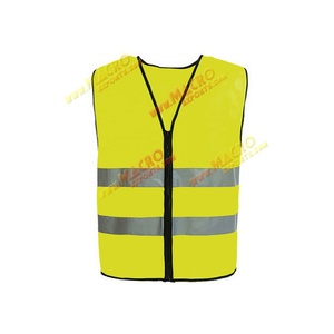 Garde de sécurité haute visibilité gilet réfléchissant fermeture éclair avant gilet de sécurité pas cher Logo personnalisé 100% Polyester LED FLASH PK - Product Image 4